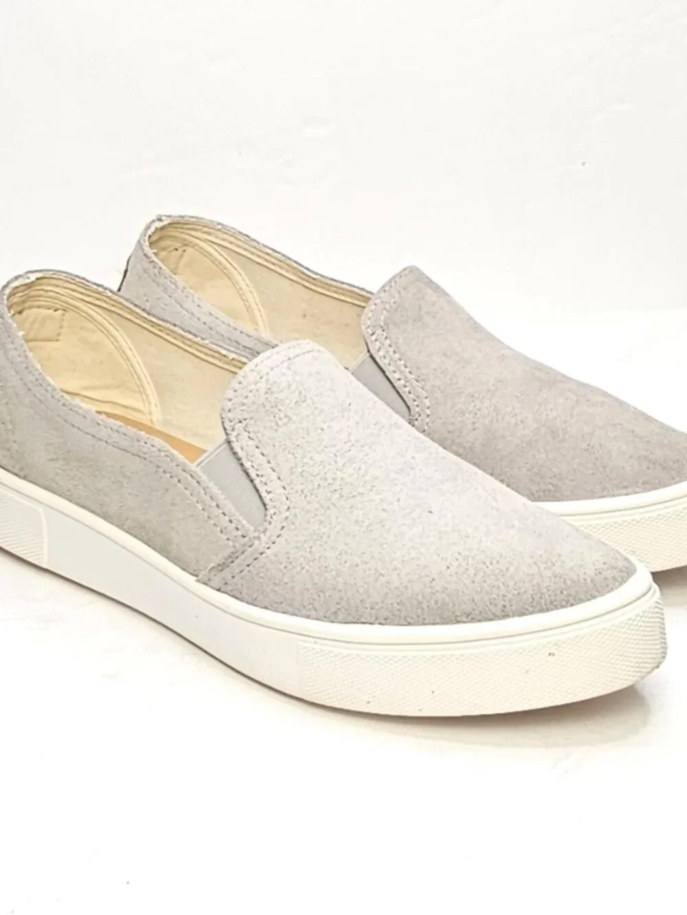 North Alaska Footwear Womens Sz EU 39 8.5 US Gray Suede Slip On Loafer Shoes